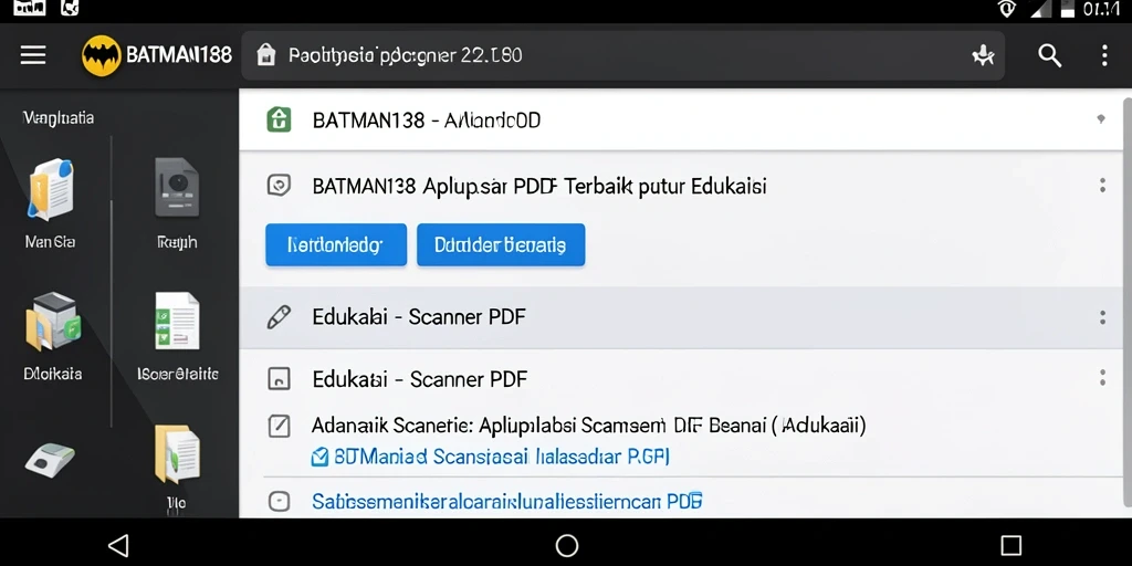 Antarmuka aplikasi BATMAN138 untuk Scanner PDF yang intuitif dan mudah digunakan.