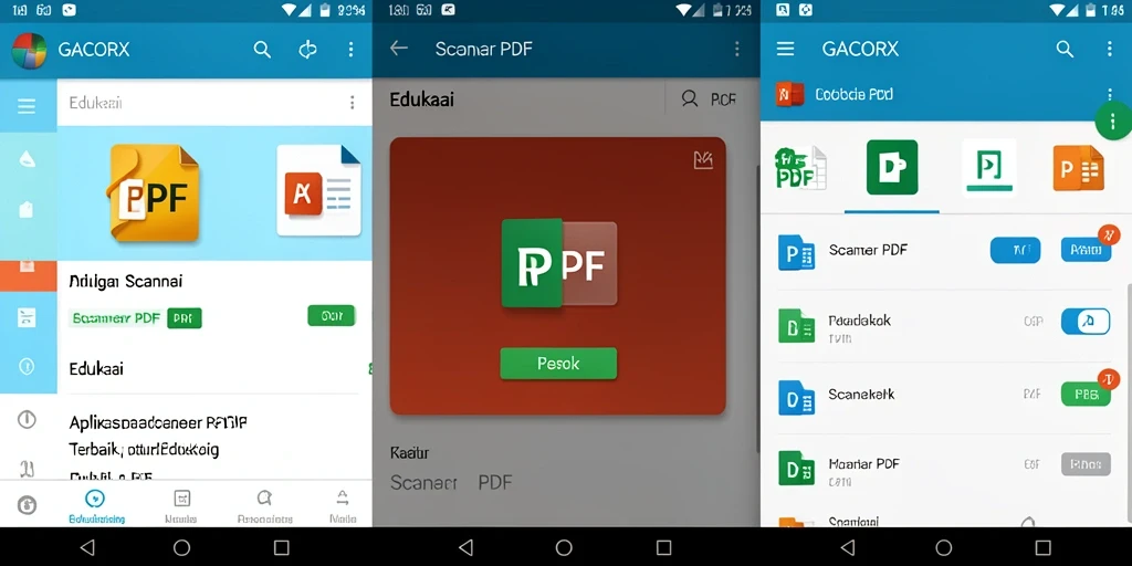 Tampilan antarmuka GACORX yang sederhana dan fungsional untuk pemindaian PDF.