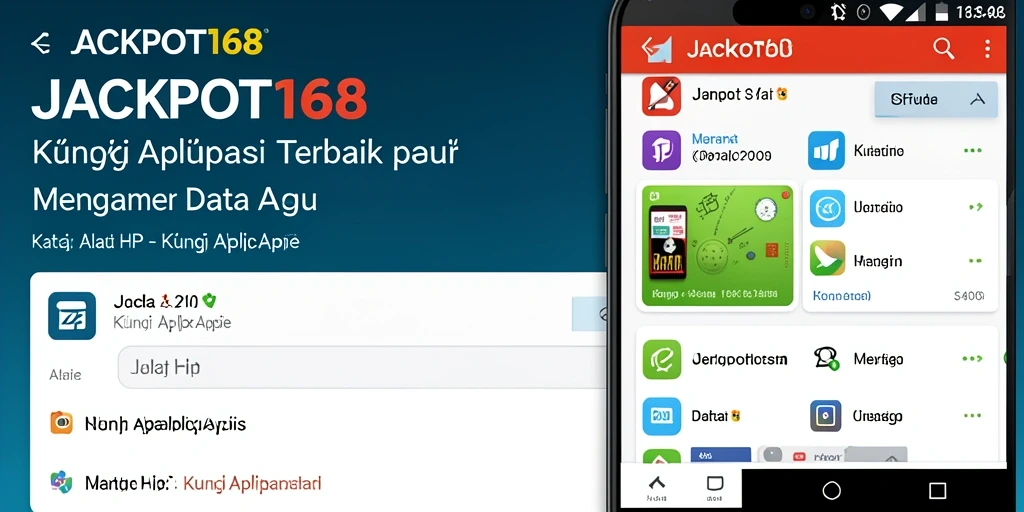 Antarmuka aplikasi JACKPOT168 yang mudah digunakan untuk mengunci aplikasi.