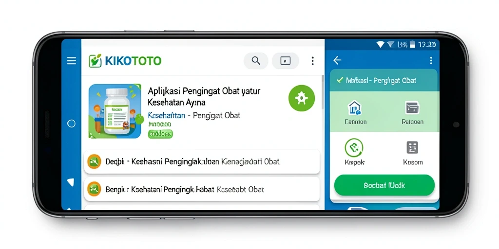 Antarmuka KIKOTOTO yang user-friendly untuk pengingat minum obat.