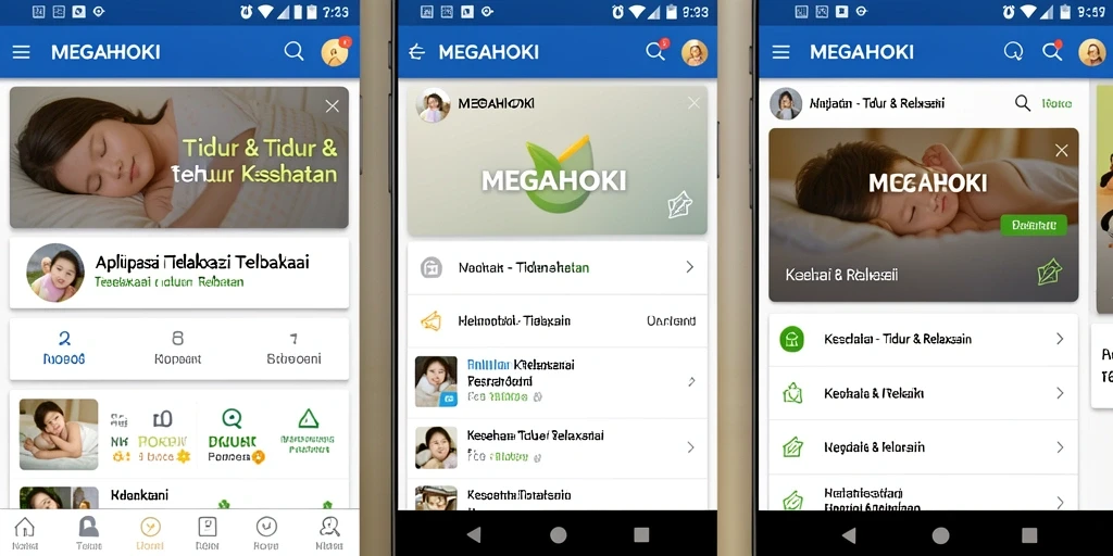 Antarmuka MEGAHOKI yang menenangkan untuk tidur nyenyak.