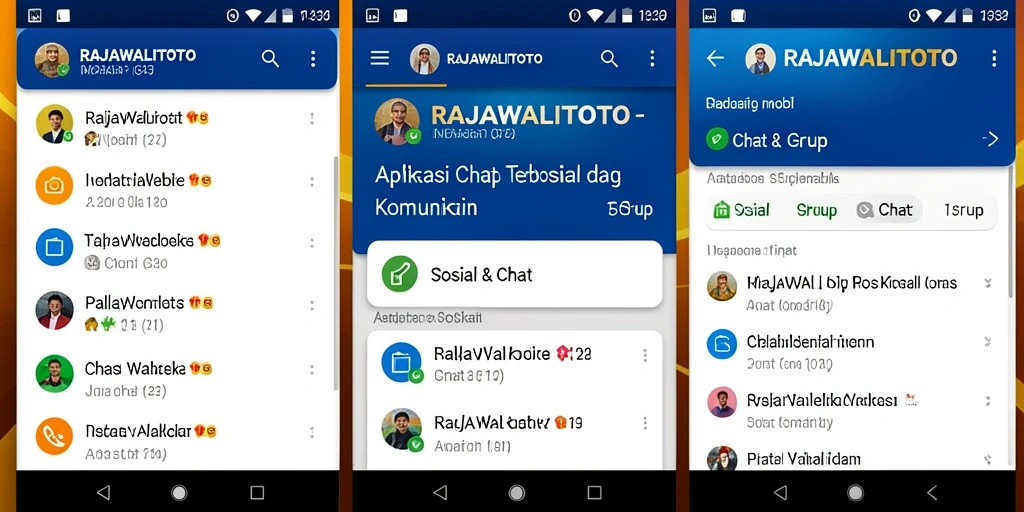 Antarmuka RAJAWALITOTO menampilkan fitur chat grup yang menarik dan mudah digunakan.