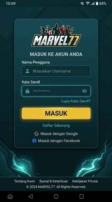 Masuk Akun Marvel77 - Petunjuk Lengkap untuk Pengguna Android